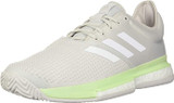 adidas Womens SoleCourt Boost Tennis Shoes - Glow Green/White/Grey - 6 EF2075-6