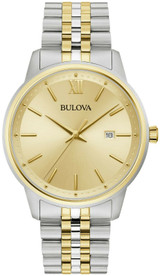 Bulova Classic Two-Tone Stainless Steel Ladies Watch 98B373