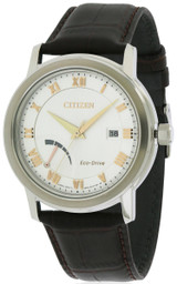 Citizen Eco-Drive Leather Mens Watch AW7020-00A