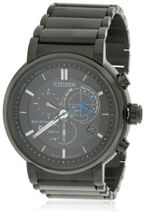 Citizen Eco-Drive Proximity Perpetual Black Chronograph Mens Watch BZ1005-51E