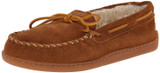 Minnetonka Mens Slipper 3902 -  Brown Suede -  11 D-Medium 3902-BROWN-11