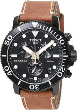 Tissot Seastar 1000 Chronograph Beige Leather Mens Watch T1204173605100