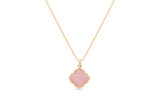 Kendra Scott Mallory Gold Pendant Necklace in Rose Quartz 9608802486