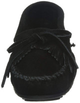 Minnetonka Womens Kilty Suede Moccasin