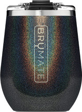 Brumate Uncorkd XL 14oz Wine Tumbler - Glitter Charcoal UC14GCH