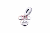 Pandora Disney Minnie Mouse Silhouette Double Dangle Charm 782615C01