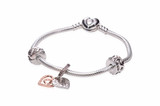 Pandora Two-Tone Infinity Heart Bracelet Gift Set B802101-19