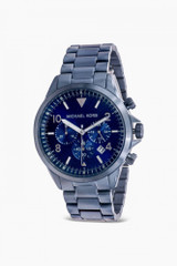 Michael Kors Gage Chronograph Navy Stainless Steel Mens Watch MK8829