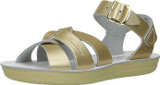 Salt Water Sandals by Hoy Shoe Sun-San Swimmer - Gold - Little Kid 13 - 8020-GOLD-13S
