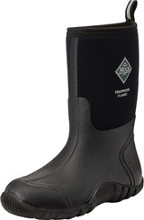 Muck Boot Mens Edgewater Classic Mid Black Rubber Boots - Black