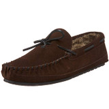 Minnetonka Mens Casey Slipper - Chocolate - Size 12 4155-chocolate-12