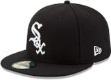 New Era MLB Chicago White Sox Wool 59Fifty Fitted Baseball Cap - Black/White