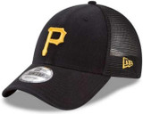 New Era 9Forty MLB Pittsburgh Pirates Trucker Baseball Cap  - Adjustable - Black 11591195
