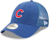 New Era 9Forty MLB Chicago Cubs Trucker Baseball Cap - Adjustable - Blue 11591211