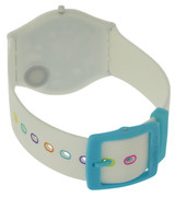 Swatch WHITE PARTY Silicone Unisex Watch SFW109