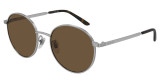 Gucci Silver Round Unisex Sunglasses GG0944SA-003