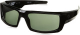 Spy Optic Mens General Rectangular Sunglasses - Black/Happy Gray/Green - 60 mm 673118038863