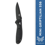 Benchmade Mini Griptilian 556 EDC Manual Open Folding Knife Black Handle 556BK-S30V