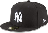 New Era New York Yankees Basic 59Fifty Fitted Cap Hat Black/White 11591127 (Size 7 3/4) 11591127-734