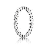 PANDORA Alluring Petite Brilliant Stackable Ring 190941cz-54