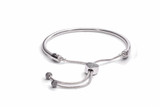 Pandora Moments Pave Heart Clasp Snake Chain Slider Bracelet 598699C01-20