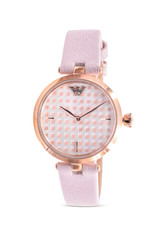 Emporio Armani Pink Leather Ladies Watch AR11313