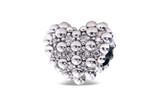 Pandora Beaded Sparkling Heart Charm 798681C01