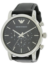 Emporio Armani Classic Leather Chronograph Mens Watch AR1828