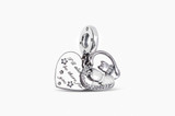 Pandora Cats & Hearts Dangle Charm 799546C01