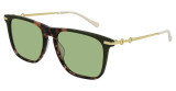 Gucci Havana Rectangular Mens Sunglasses GG0915S-003