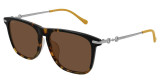 Gucci Havana Rectangular Mens Sunglasses GG0915SA-004