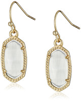 Kendra Scott Signature Lee Gold Plated Slate Glass Drop Earrings - 4217711439