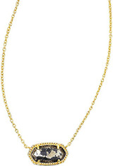 Kendra Scott Elisa Birthstone Necklace Gold Iridescent Opalite 9608800088