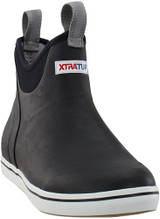 XTRATUF Performance Series 6 Inch Mens Full Rubber Ankle Deck Boots - Black - Size 9 22736-BLK-090