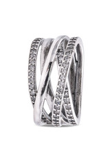 Pandora Ring Entwined - Clear Cubic Zirconia - Size 48 - 190919CZ-48