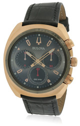 Bulova Leather Chronograph Mens Watch 98A156