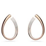 Swarovski Exist Hoop Earrings White - Rose-Gold Tone Plated 5636960