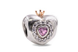 PANDORA Princess Heart Charm - Pink CZ - 791375PCZ