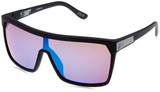 Spy Optic Flynn Wrap Sunglasses - 1.5 mm - Soft Matte Black/Happy Bronze/Dark Blue Spectra 670323973317