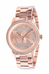 Michael Kors Ritz Rose Gold-Tone Crystal Ladies Watch MK6863