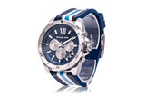 Michael Kors Brecken Chronograph Blue And White PVC Mens Watch MK8950