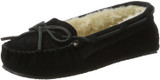 Minnetonka Womens Cally Slipper - Black - 7 M US 4010-BLACK-7