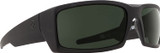 Spy Optic Mens General Rectangular Sunglasses - Soft Matte Black/Happy Gray/Green Polar - 60 mm 673118973864