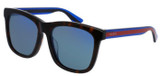 Gucci Havana Blue Ladies Sunglasses - GG0057SK-004