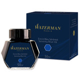 Waterman Fountain Pen Ink - Serenity Blue - 50ml Bottle S0110720