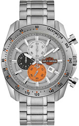 Harley-Davidson Vintage B&S Chronograph Stainless Steel Mens Watch 76B186