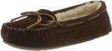 Minnetonka Womens Cally Faux Fur Slipper - Chocolate - 5.5 4012H-CHOC-5.5