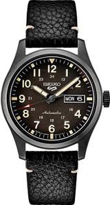 Seiko 5 Automatic Leather Mens Watch SRPG41