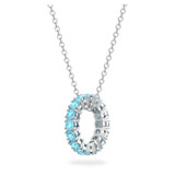 Swarovski Exalta Pendant Blue - Rhodium Plated 5643754