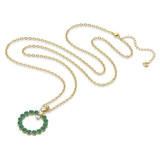 Swarovski Exalta Pendant Green - Gold-Tone Plated 5643753